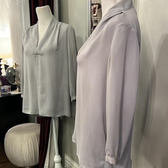 Laundry By Shelly Segal Gray VNeck Tunic Size Medium - Picture 4 of 11